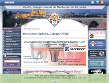 Tablet Screenshot of colegiodentistascordoba.es